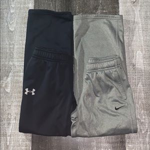 Nike and Under Armour joggers